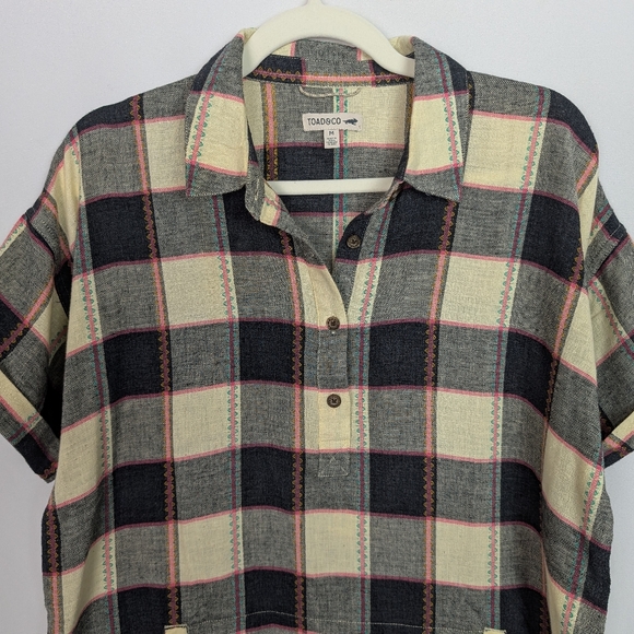 Toad & Co Shirt Dress Plaid - Picture 4 of 10
